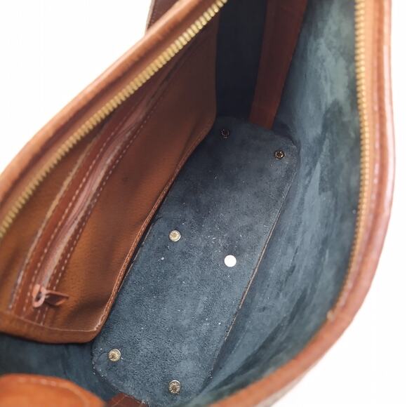 Dooney & Bourke Black Pebbled Leather Zipper Hobo Shoulder Bag -VTG Made in USA - Picture 9 of 15